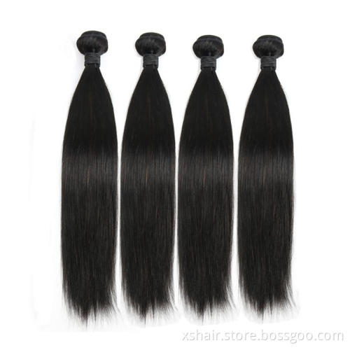 Top Selling Cheap Virgin Hair Weaves 100% Unprocessed Indian Hair Weaving Silky Straight Human Hair Bundles